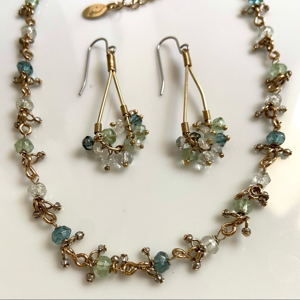 Liz Claiborne Necklace & Earrings Set
